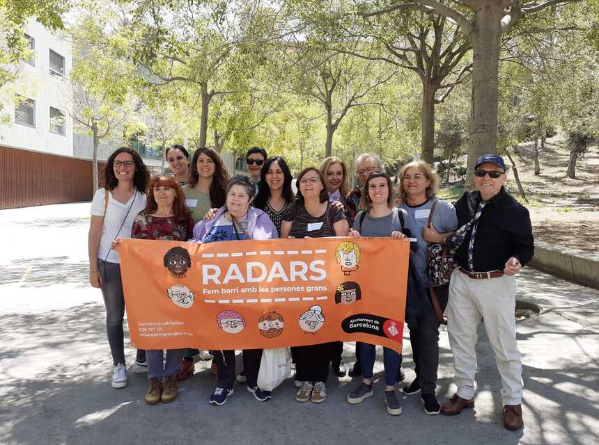 Residencia Font Florida colabora proyecto Radars, La Residencia Font Florida colaboró con el proyecto de acción comunitaria Radares del Ayuntamiento de Barcelona